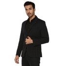 Mufti Black Check Slim Fit Blazer view 2