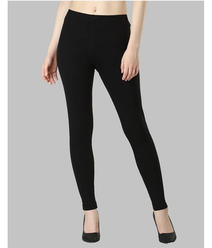 FnMe - Multicolor Cotton Women's Leggings ( Pack of 3 ) view 2