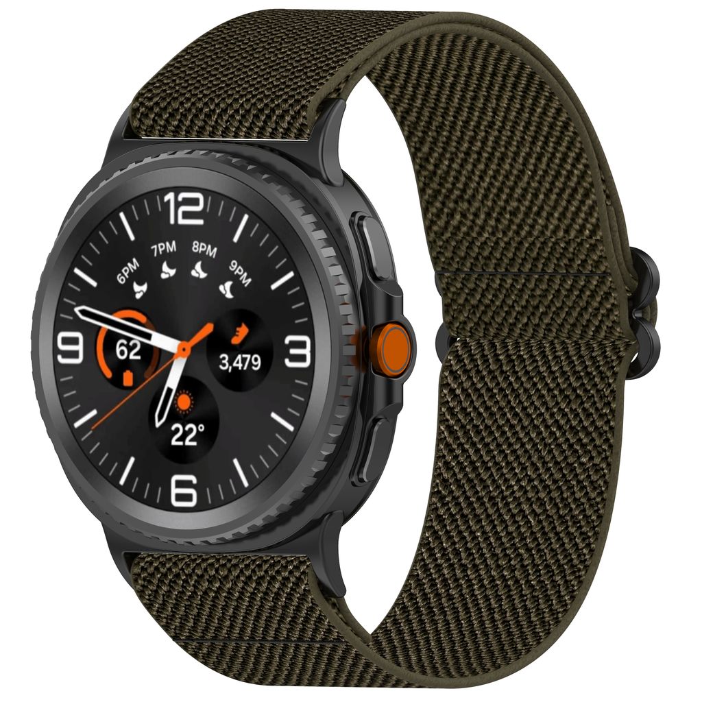 ZAPPER Elastic Nylon Watch Strap Compatible with Samsung Watch 8 & Watch 8 Classic – Breathable Stretchable Band with Metal Connectors, Comfortable Sport Loop for Men & Women