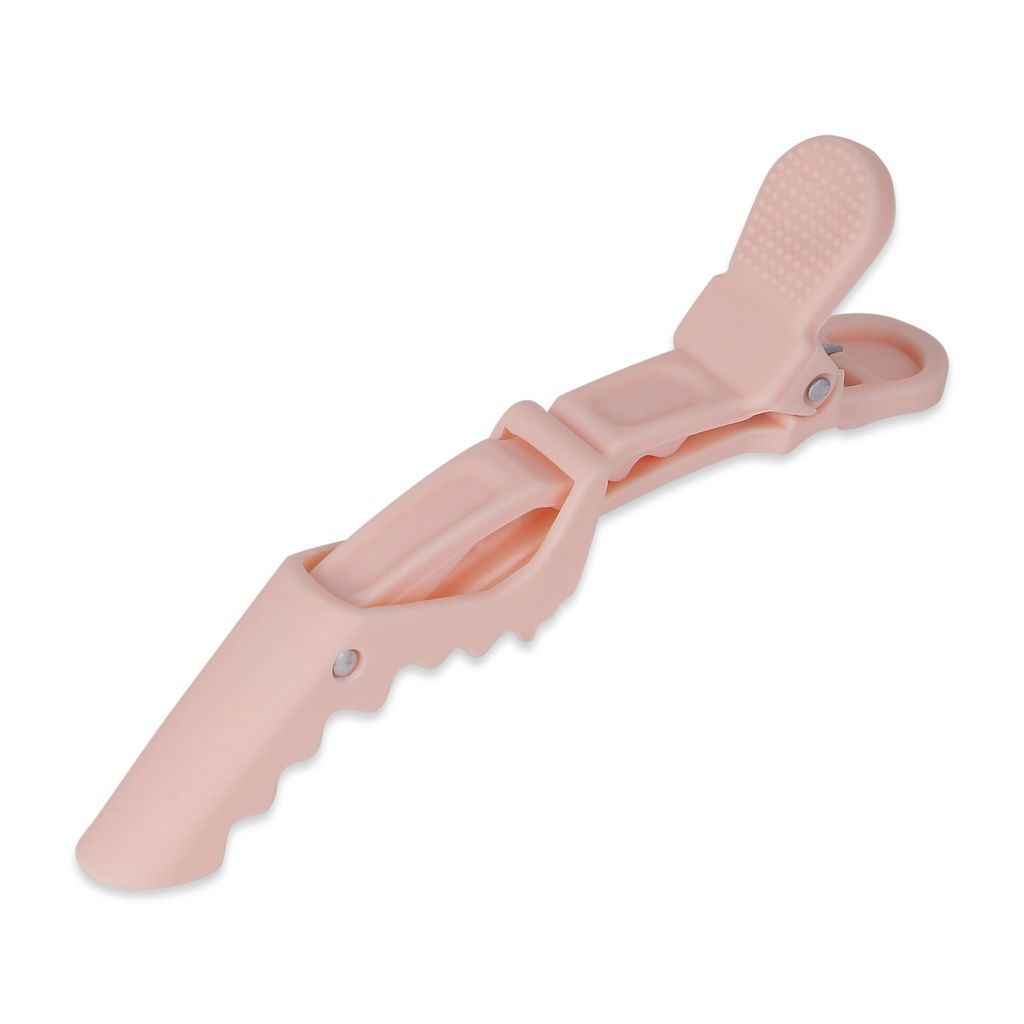 BUNGALOW BEAUTY Professional Hair Sectioning Crocodile Hairdressing Clips For Women (Pack Of 4), Pink view 2