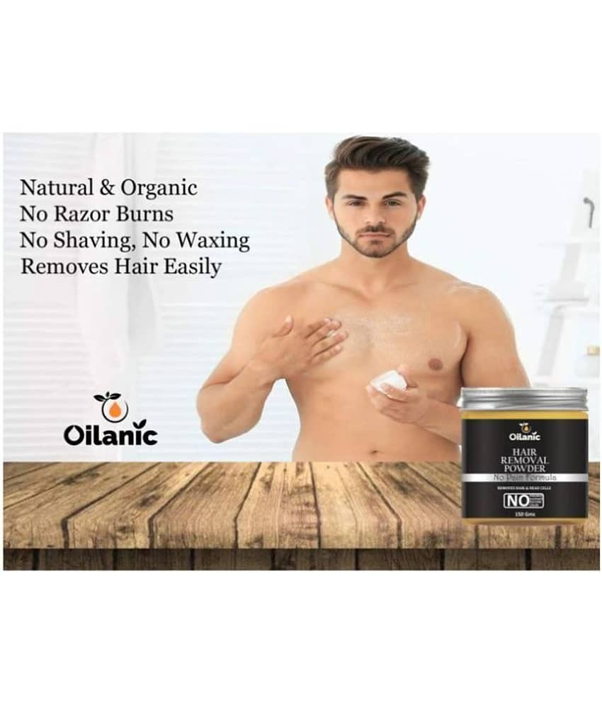 Oilanic Hair Removal Powder For Removing Hair Hair Removal Powder From Underarms, Legs & Bikini Line(Three in one) 450 g Pack of 3 view 2