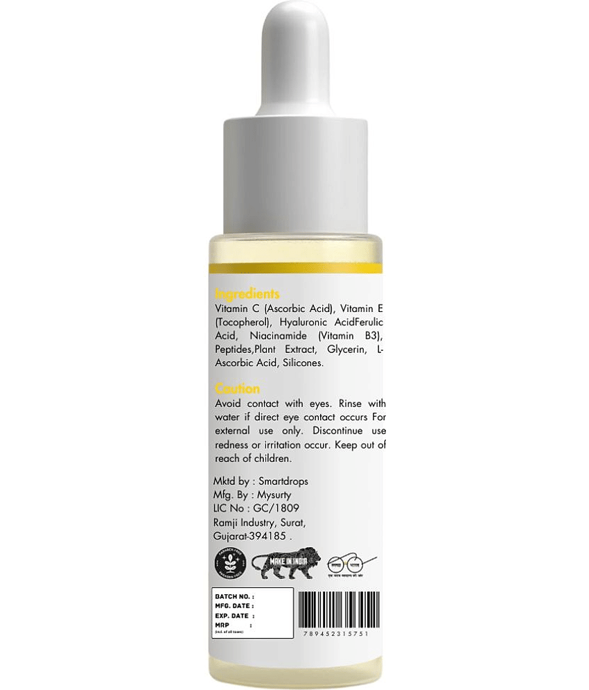 Smartdrops Vitamin C Face Serum , Daily Care For All Skin Type, 30ml ( Pack of 1 ) view 2
