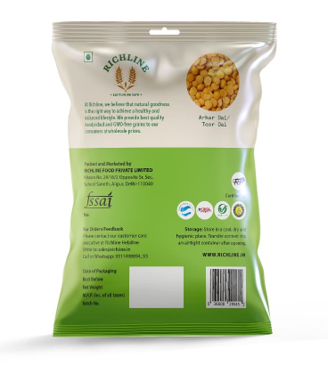 Richline Arhar Dal (Toor Dal), 1 Kg view 2