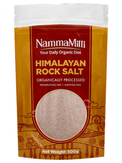 NammaMitti Himalayan Light Pink Rock Salt Free Flow, 500 gm