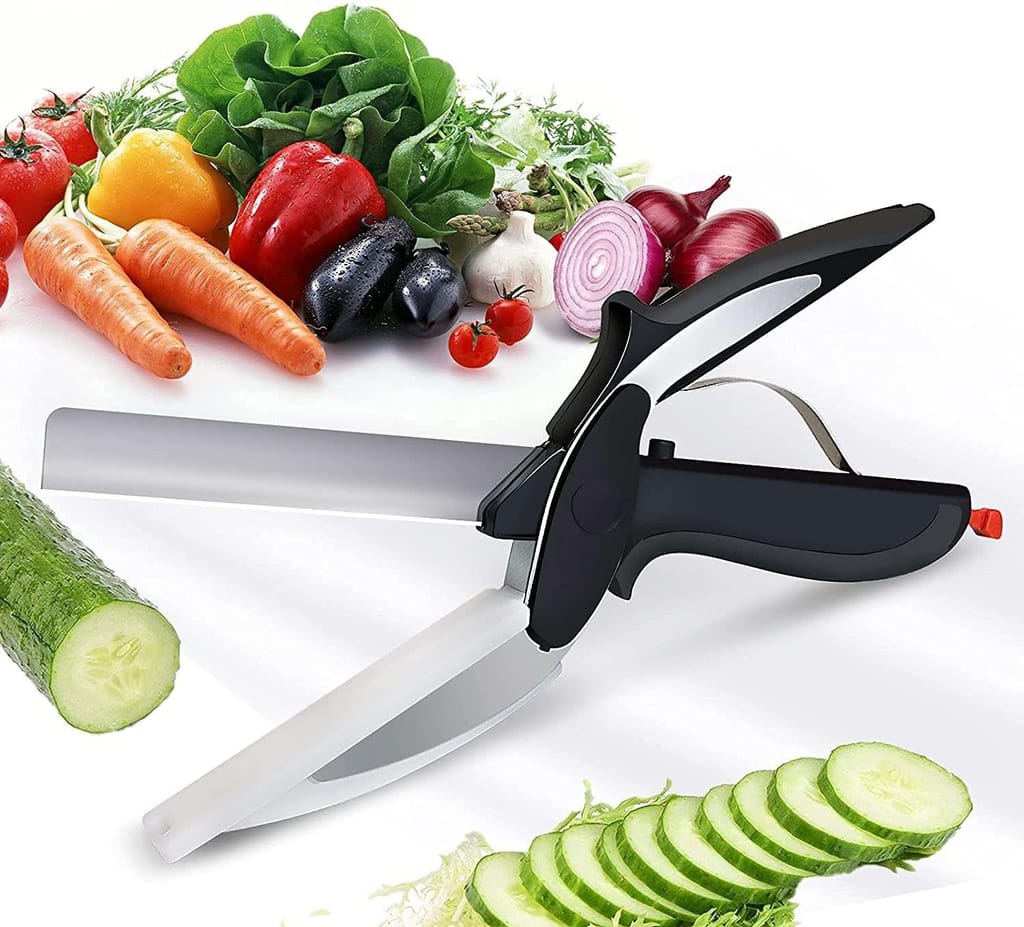 HAPPI Smart Clever Cutter Kitchen Knife Food Chopper Fruit and Vegetable Cutter Stainless Steel view 2