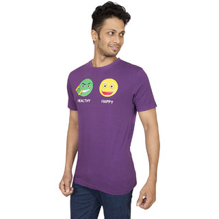 Red Line Imperial Purple Printed Round Neck T-Shirt view 2