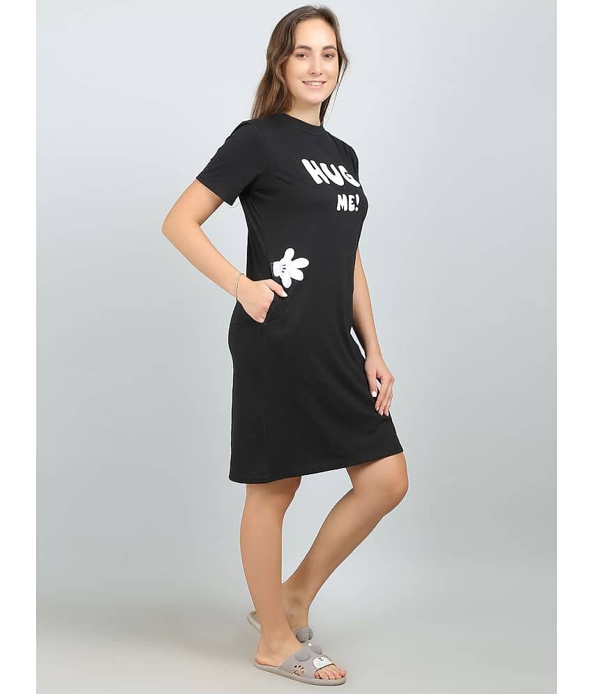 MEGASKA - Multi Color Cotton Women's Nightwear Night T-Shirt ( Pack of 2 ) view 2