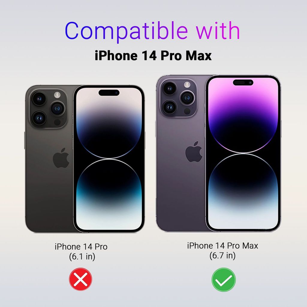 LIRAMARK Liquid Silicone Soft Back Cover Case for Apple iPhone 14 Pro Max (6.7 inch) view 2