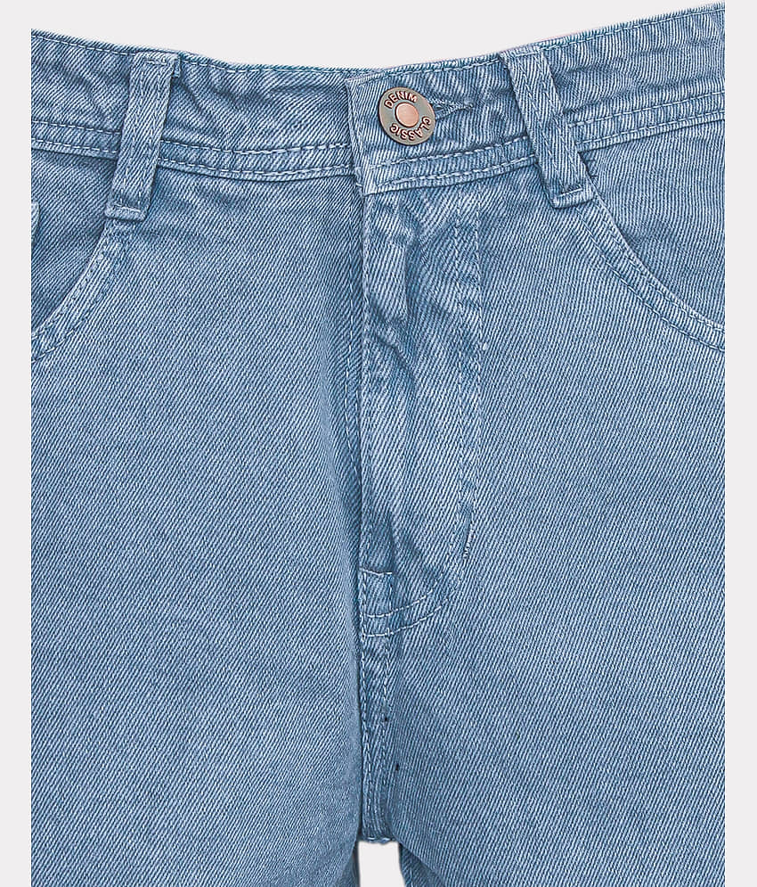 plounge Clean Look Men's Jeans - Blue ( Pack of 1 ) view 2