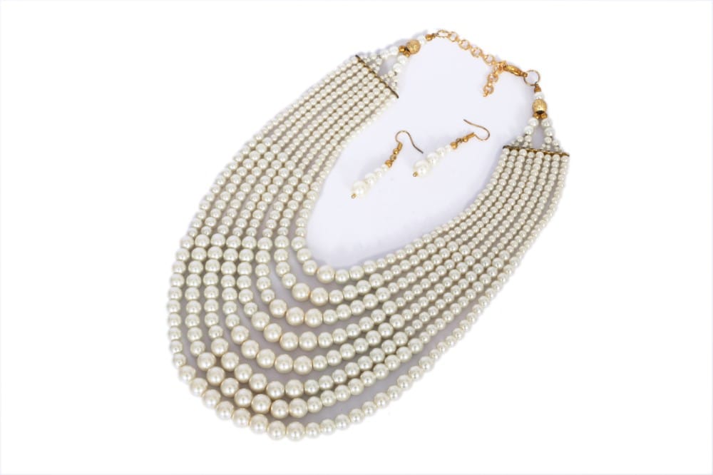 Multi Layer Pearl Bead Necklace view 2