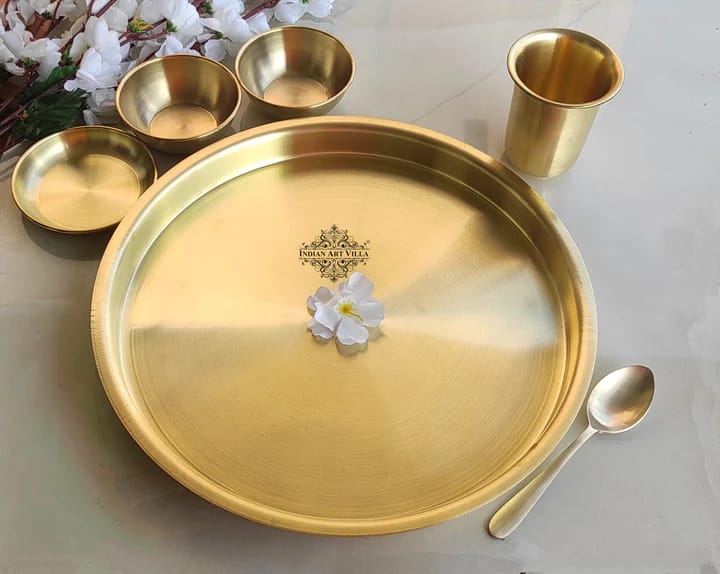Jawahar Bartan Bhandar Brass Bhujan Thali