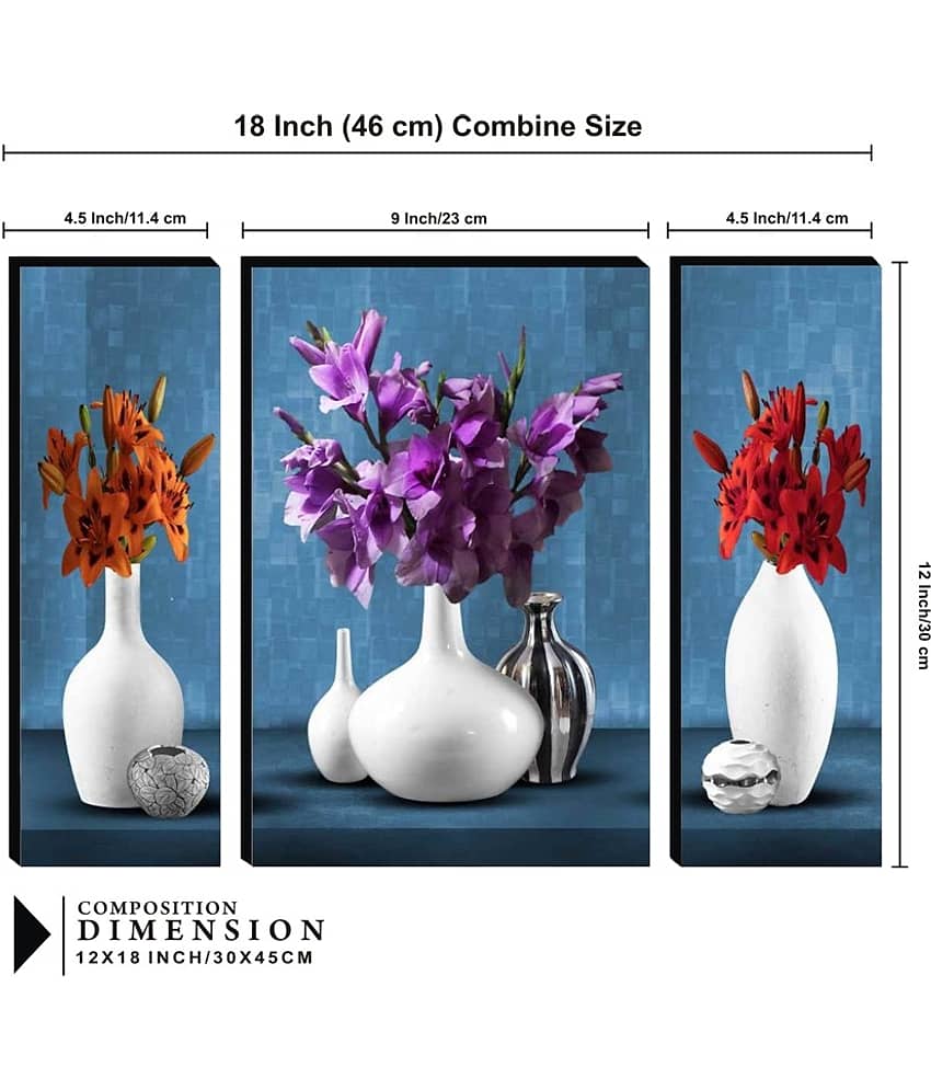 SNDArt - Flower Pots Wall Painting For Living Room Gift Items view 2