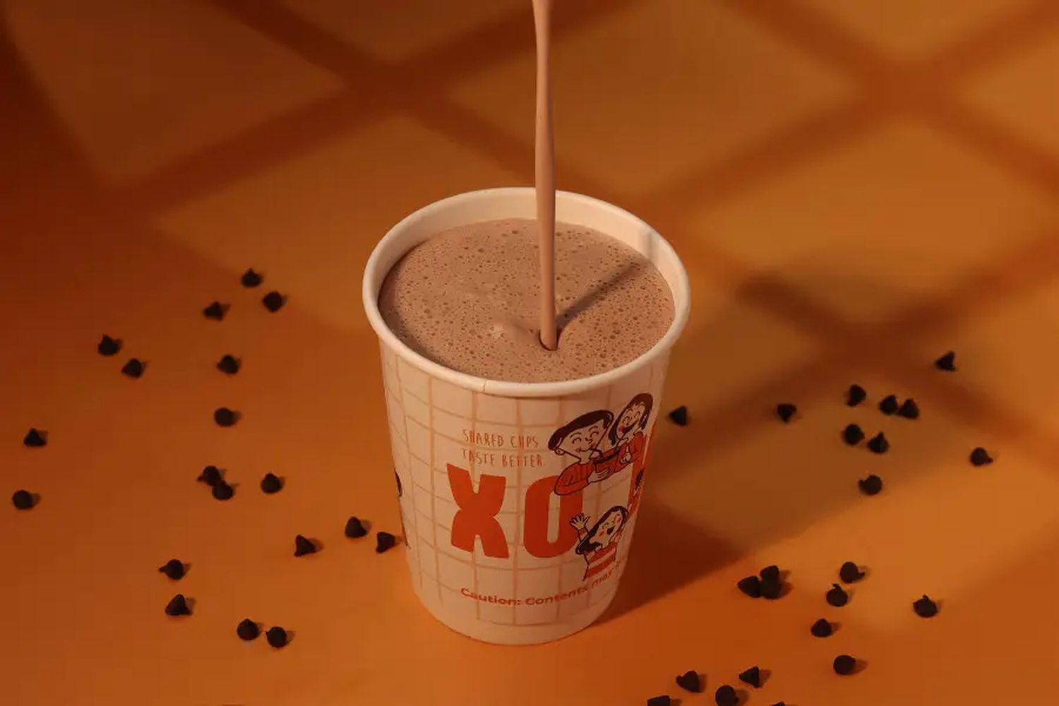 Belgian dark chocolate shake