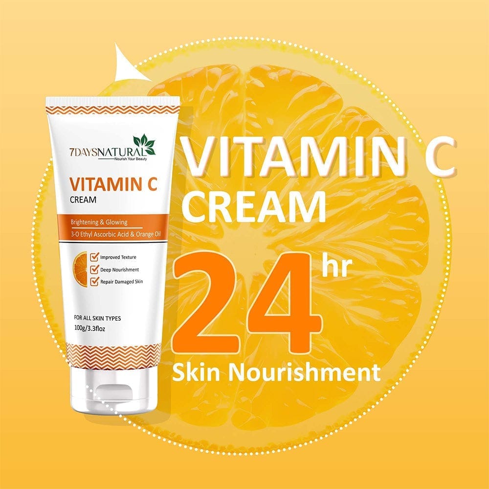 7 Days Vitamin C Face Cream | Oil Free, Quick Absorbing | For All Skin Types view 2