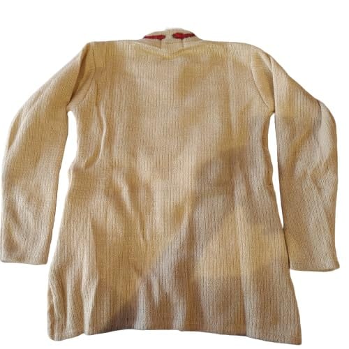 Cream Colour Ladies Printed Sweater Sutaible for Winter Season Made Wool view 2