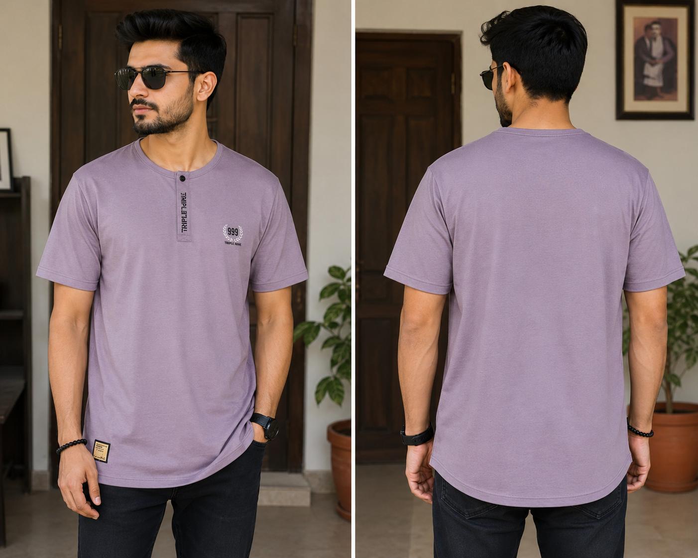 Mens Fancy T-Shirt-Half Sleeve-40