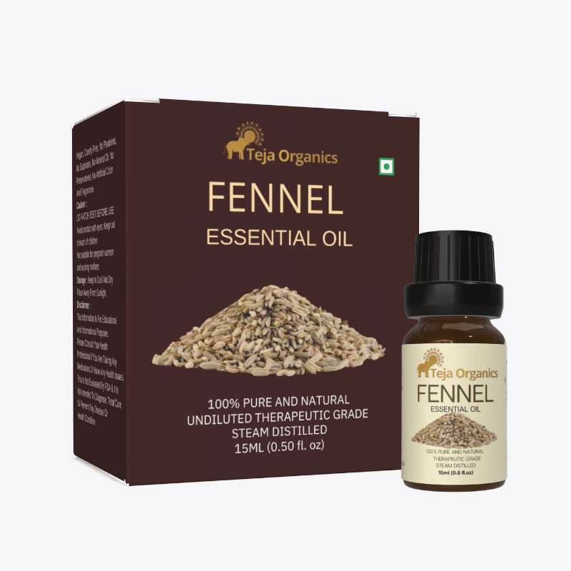 Fennel Essential Oil 15ml | Gentle, Aromatic & Calming | Digestive support | Relief from flatulence & Constipation | Reduces bad breath | Skin care, Hair care | Aromatherapy