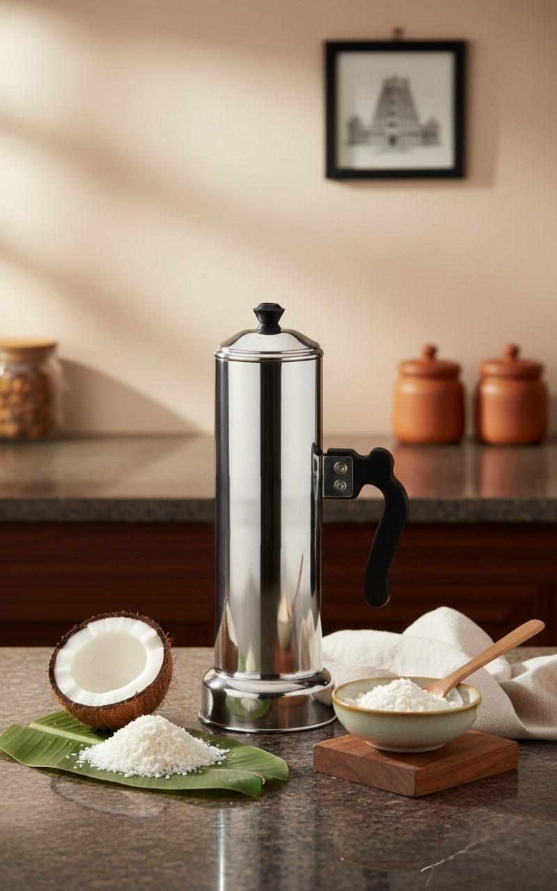 Avatar Stainless Steel Puttu Maker, Traditional Kerala Puttu Kudam view 2