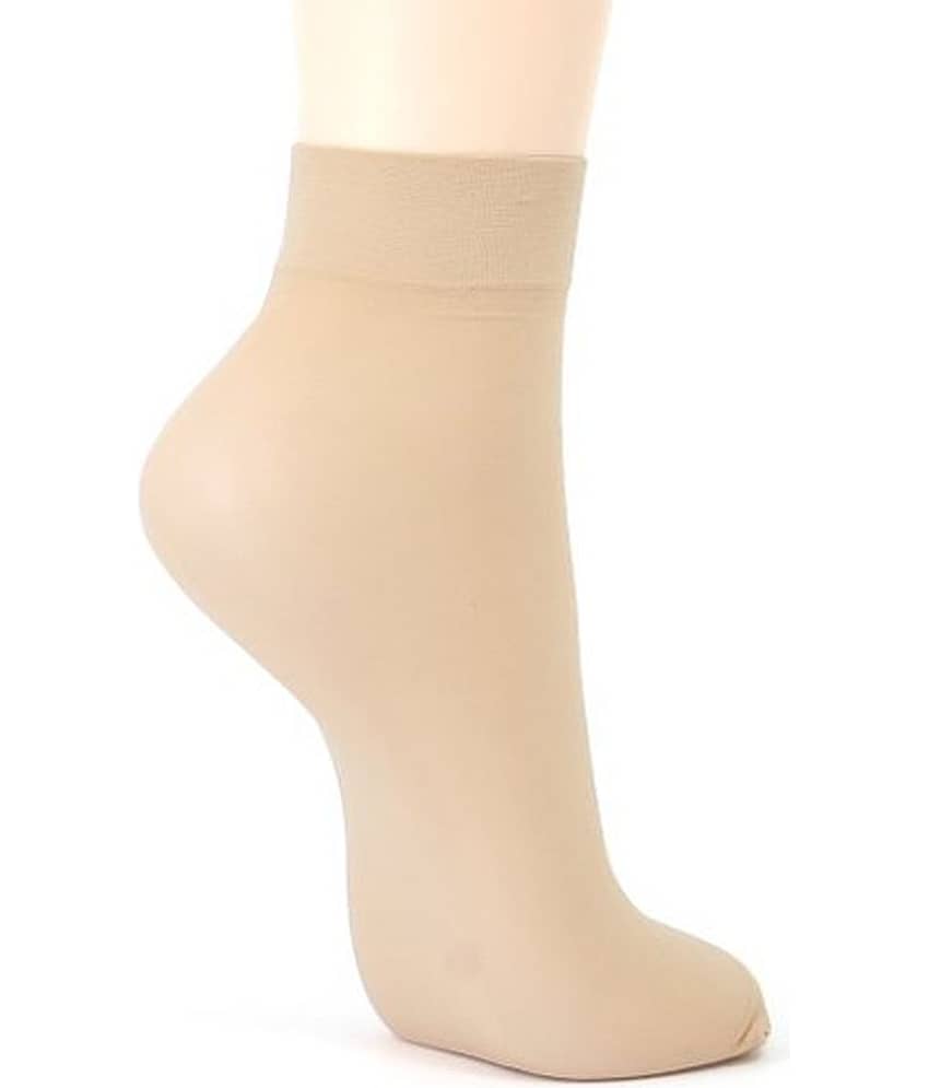 Regi Skin Colour Cotton Ankle Length Socks - 5 Pair Pack view 2