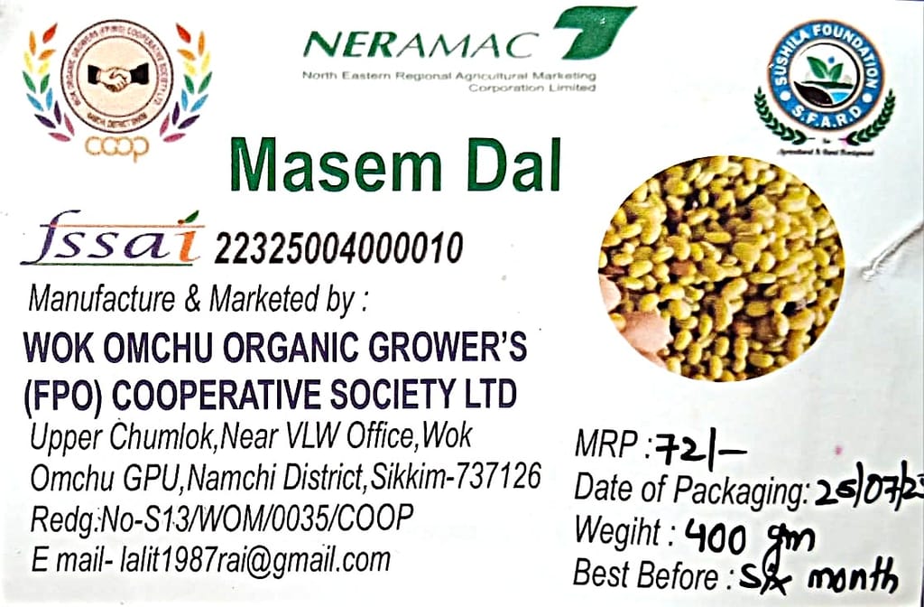 Masem Dal - Organic & Nutritious Lentils from Sikkim (400g) view 2