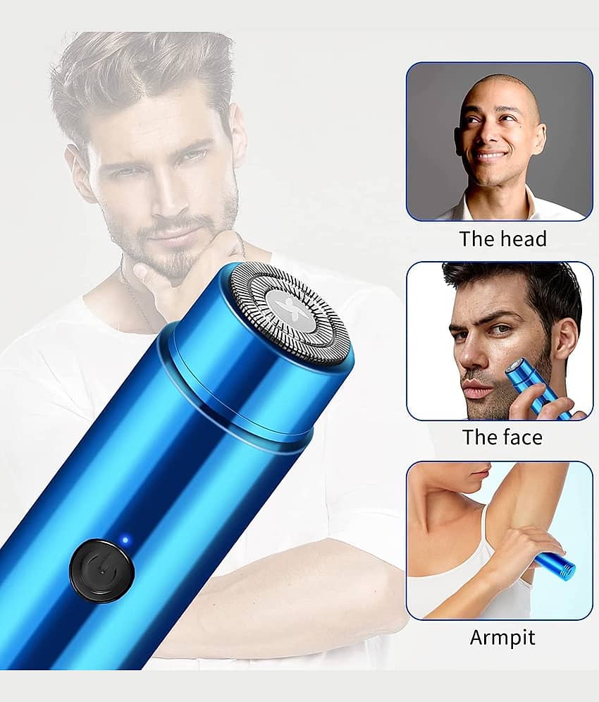 TISYAA 1 Blue Corded Beard Trimmer With 45 minutes Runtime view 2