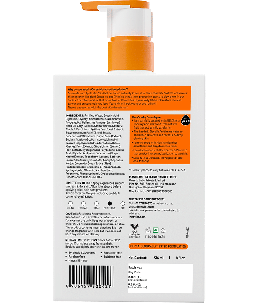 Chemist At Play 5% Natural Aha + Niacinamide + Shea Butter Body Lotion For Daily Use , 236ml (Pack of 1) view 2