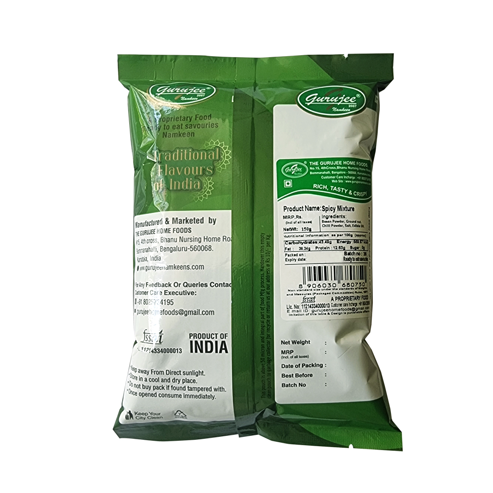 Gurujee Namkeen Spicy Mixture, 150 gm view 2