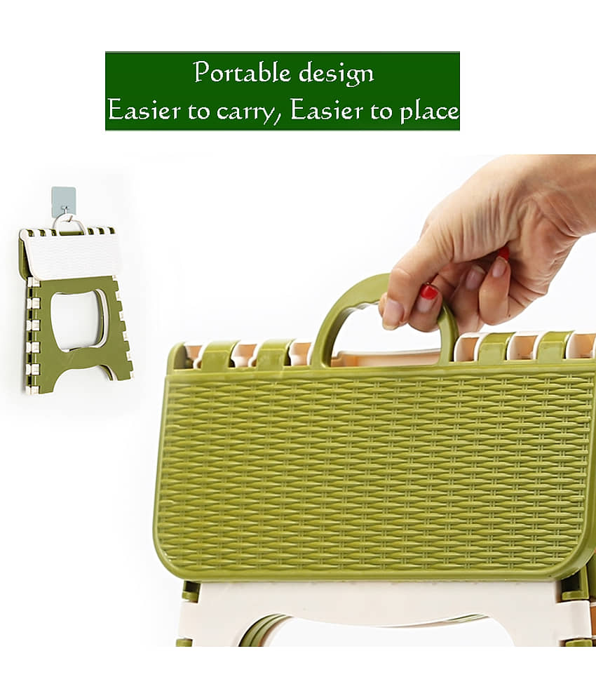 HINGOL Foldable Plastic Stool – Compact, Lightweight & Durable (19.5 x 25 x 18.5 cm) view 2