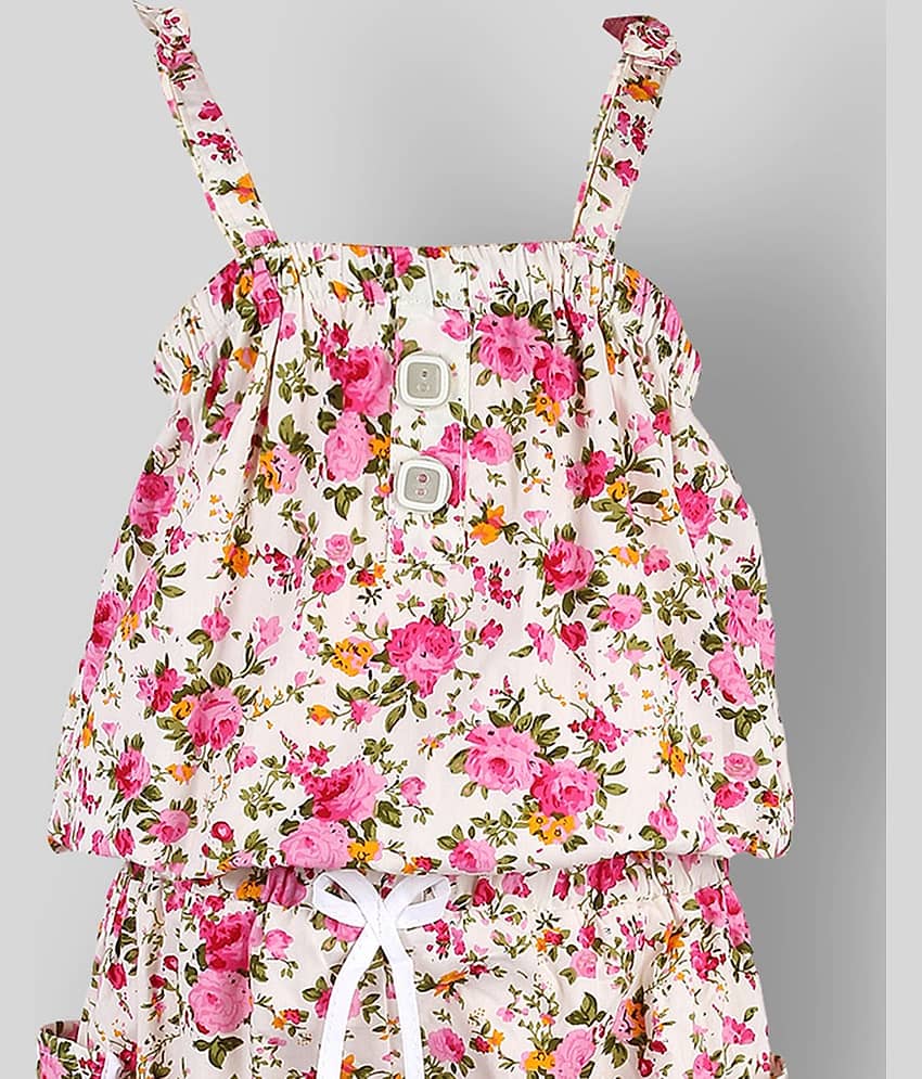 Arshia Fashions Girls Cotton Jumpsuit ( Pack of 1 , Pink ) view 2