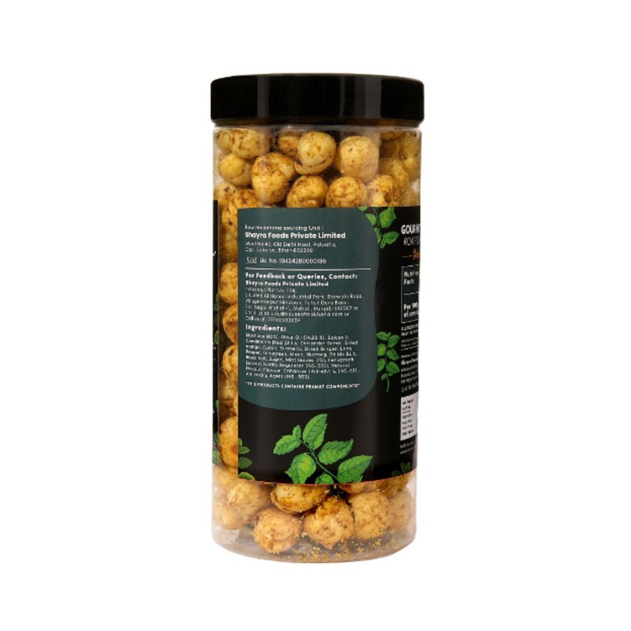 HOM GOURMET MAKHANA ROASTED IN OLIVE OIL - PUDINA MASALA - 65 gm - One jar of roasted makhana view 2