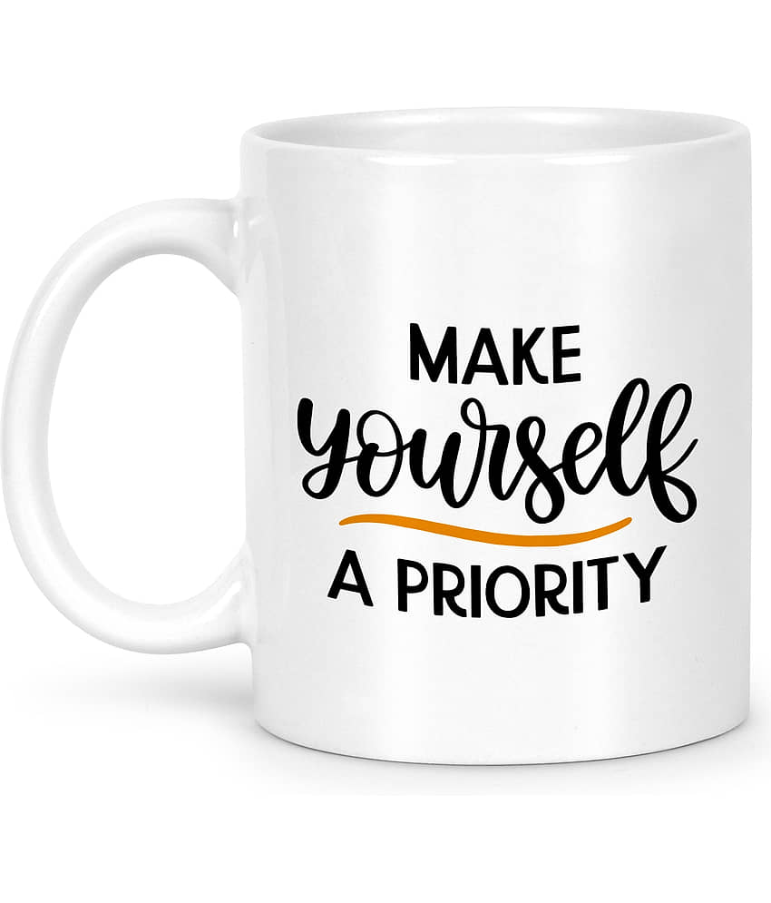 Idream Quote Printed Ceramic Coffee Mug 1 Pcs 330 mL view 2
