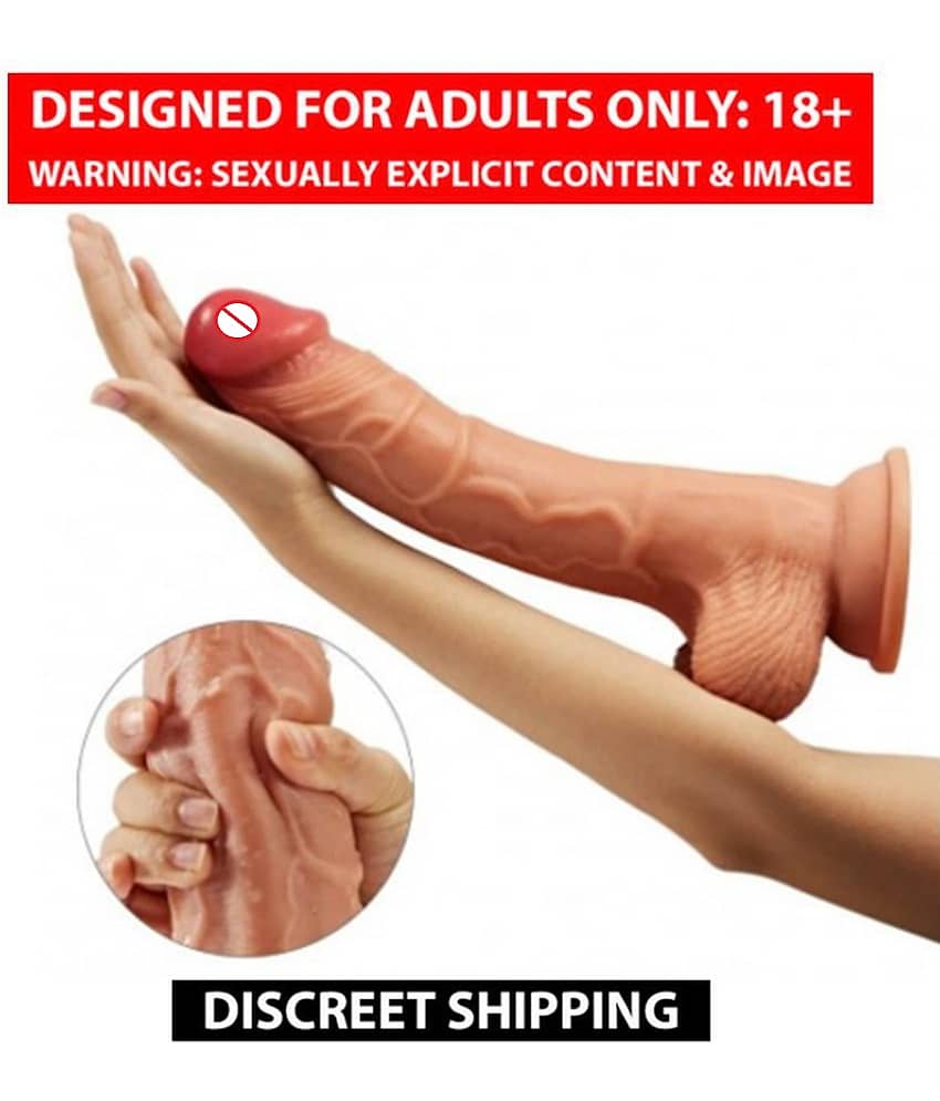 Super Premium Quality Suction Base 8 Inch Pink Head Skin Dildo For Women By Naughty World view 2