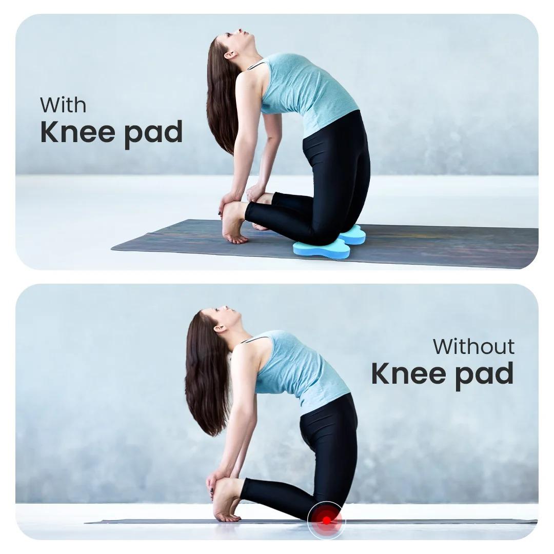 Yoga TPE Knee Pad - SKy Blue ( Set of 2) view 2