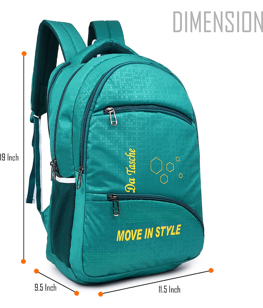 Da Tasche 40 Ltrs Green Polyester College Bag view 2