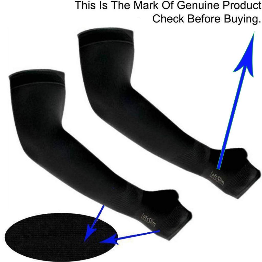 Arm Sleeves for Men and Women(Black) Arm Sleeves For Cricket, Cycling, Tennis, Football, Golf, Outdoor, Gym, Riding view 2