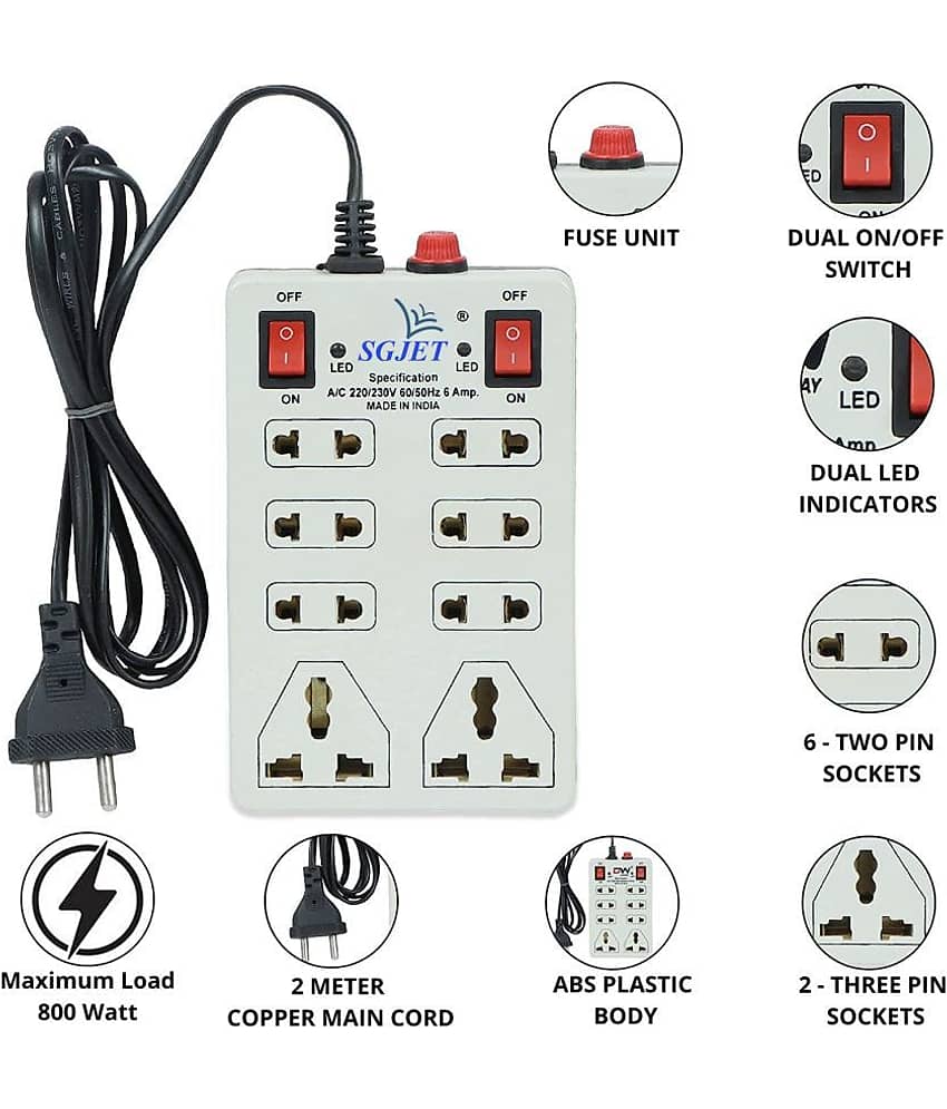 SGJET 8 Socket Extension Board view 2