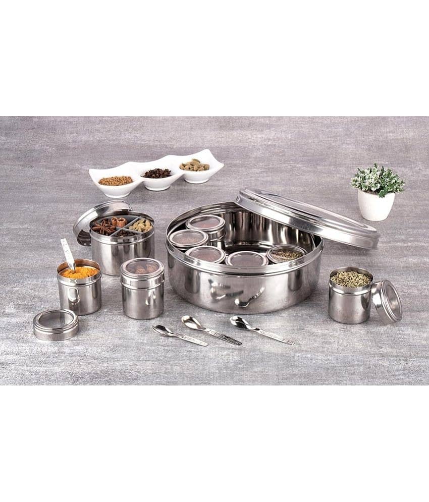 Visaxmi Steel Silver Spice Container ( Set of 1 ) view 2