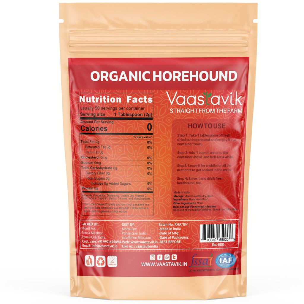 Vaastavik Horehound Loose Leaf Tea 100gm view 2