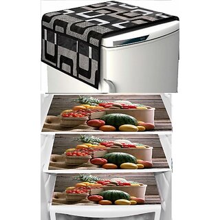 REVEXO Refrigerator Cover (Width: 20 cm, Multicolor) view 2