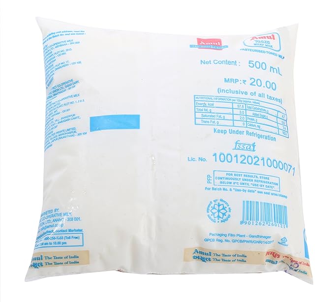 Amul Milk Taaza 500 Ml view 2