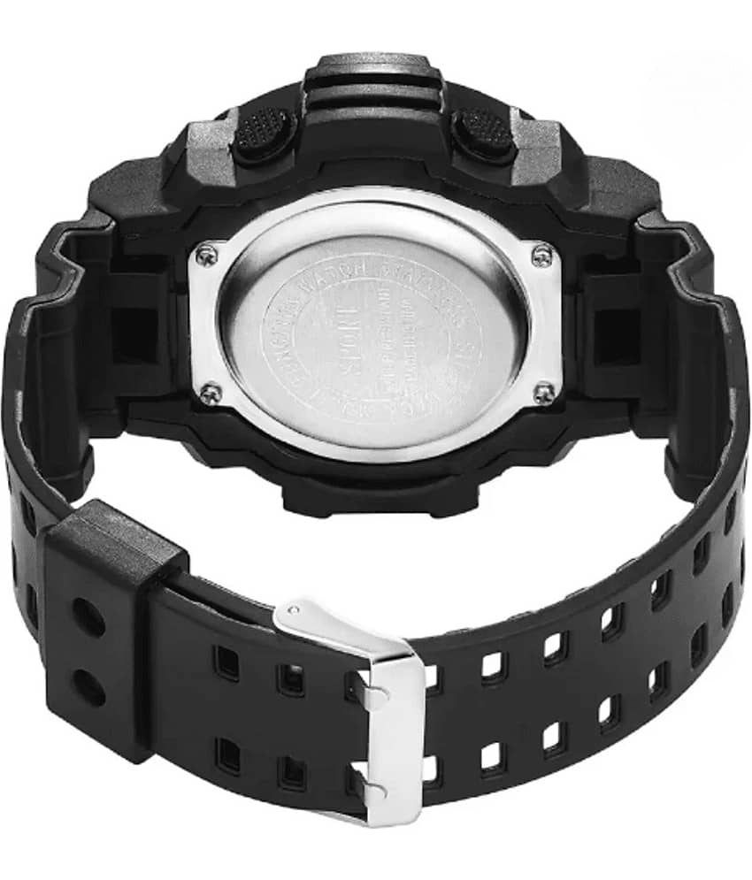 Om Collection Black Silicon Digital Men's Watch view 2