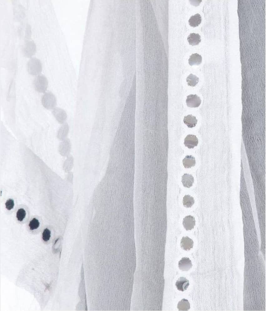 Apratim White Tissue Dupatta view 2