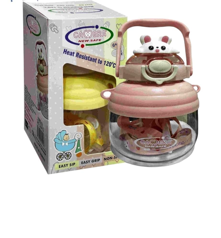 New Safe Heat Resistant Baby Camera Bottle with Easy Grip and Non-Slip Design