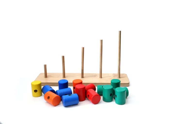Wooden Toys for kids - Color Block Sorter| Eco-Friendly Wooden Toys - D’bebé view 2