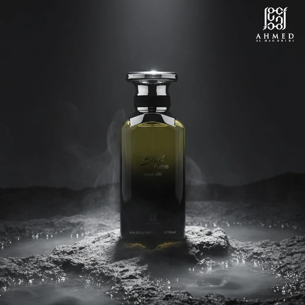 Ahmed Al Maghribi Black Fume EDP for Men 100ml – Intense Smoky Woody Long-Lasting Perfume view 2