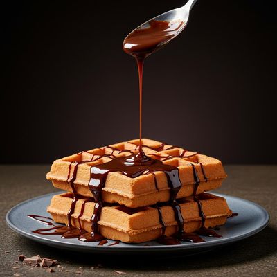 Belgian Dark Chocolate Waffle