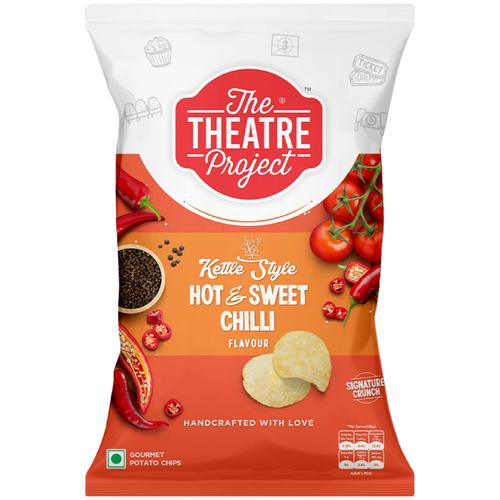 The Theatre Project Kettle Cooked Chips - Hot & Sweet Chilli, 42 gm