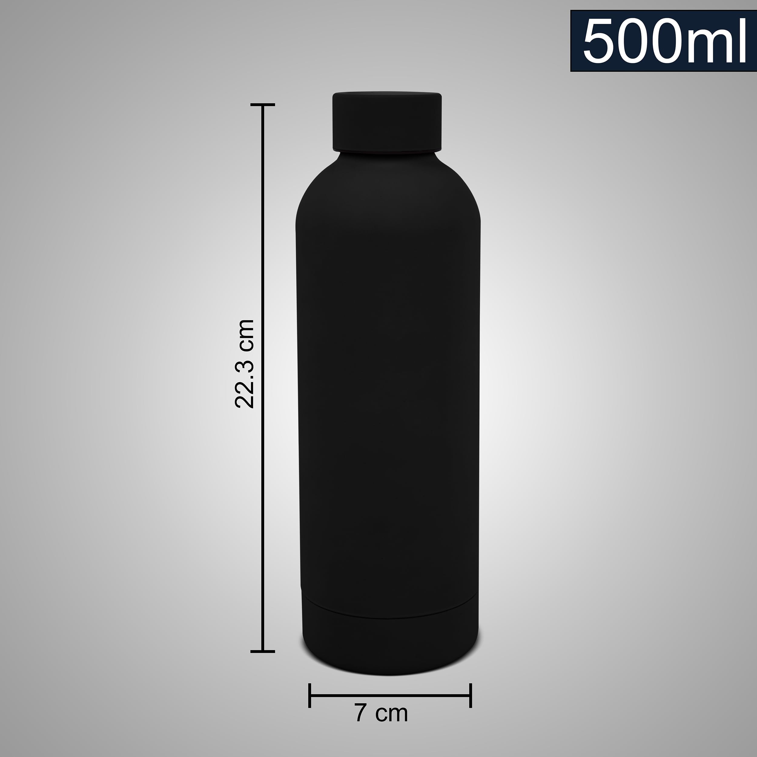 The Wallet Store Energizer Vacuum Insulated Water Bottle - Black view 2