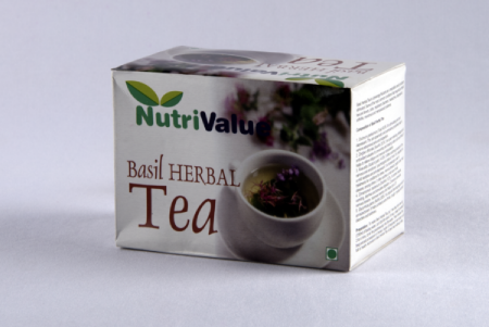 NutriValue Basil Herbal Tea - 20 Tea Bags