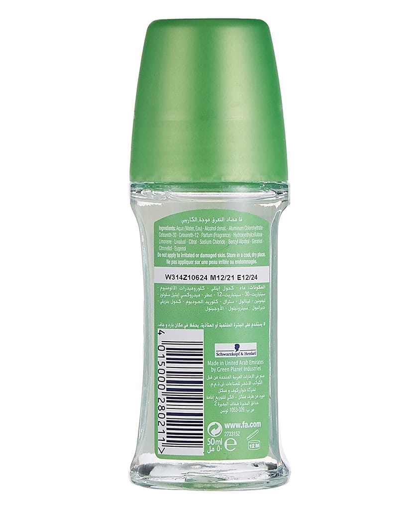 KUSIKA FA Caribbean Lemon Roll On Deodorant Roll-on - For Men & Women (50 ml) view 2